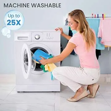 SCRUBIT Reusable Handy Wipes – Cleaning Cloth for House and Office - Dish Cloths for Washing Dishes - Multi Purpose Cleaning Towels (12 x 20 in) 24 Pack