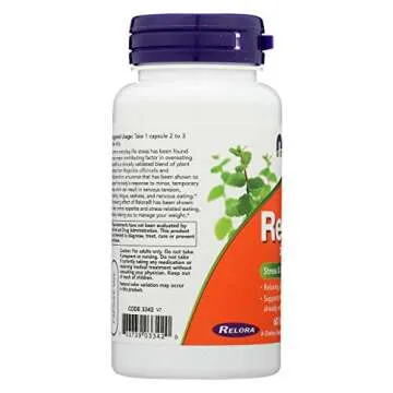 NOW FOODS Relora 300 mg Capsules for Stress Relief