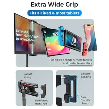 Cooper TabStand - Adjustable iPad Holder for Desk