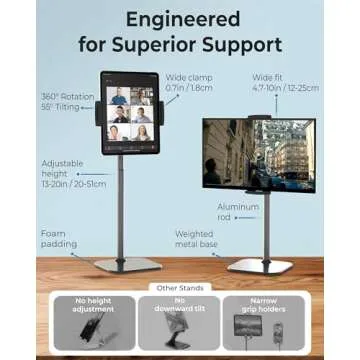 Cooper TabStand - Adjustable iPad Holder for Desk