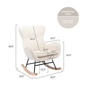 Qtivii Rocker Glider Chair: Stylish Nursery Comfort