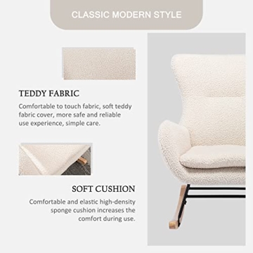 Qtivii Rocker Glider Chair: Stylish Nursery Comfort