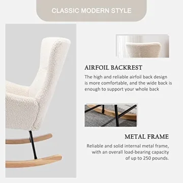 Qtivii Rocker Glider Chair: Stylish Nursery Comfort