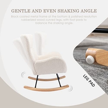 Qtivii Rocker Glider Chair: Stylish Nursery Comfort