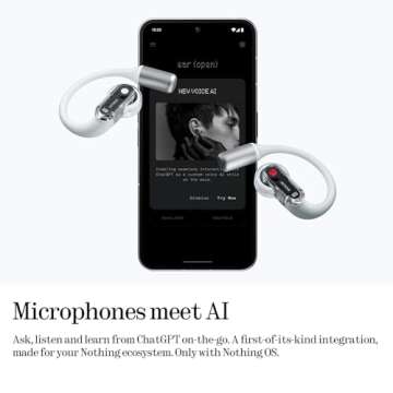 Nothing Ear Open-Ear Headphones with Clear Voice Technology