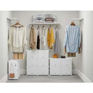 HOMIDEC Shoe Rack, 6 Tier Shoe Storage Cabinet 24 Pair Plastic Shoe Shelves Organizer for Closet Hallway Bedroom Entryway