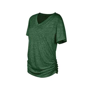WIHOLL Plus Size Green Tops for Women - Stylish & Comfy