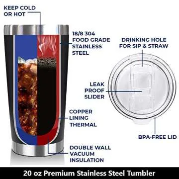 NEWELEVEN Leak-Proof Tumbler - Perfect Gift for Dad