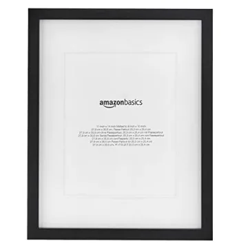 Amazon Basics 11x14 Rectangular Photo Frames 2-Pack Black