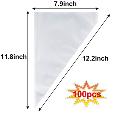 Disposable Piping Bags 12 Inch - 100 Pack