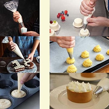 Disposable Piping Bags 12 Inch - 100 Pack