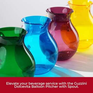 GUZZINI Dolcevita 64oz Pitcher - Eco-Friendly & Unbreakable