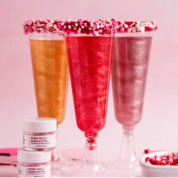 Sweets Indeed Pink Edible Glitter – Perfect for drinks and desserts
