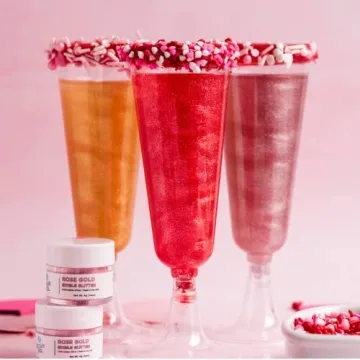 Sweets Indeed Pink Edible Glitter – Perfect for drinks and desserts