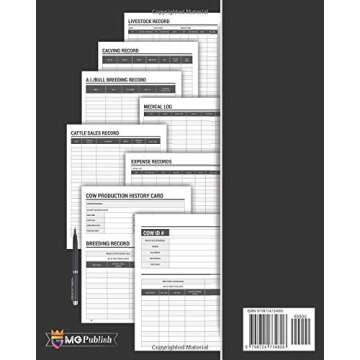 Cattle Log Book | Cattle Breeding, Calving, and Livestock Record Keeping Book: with Space for Indivi...