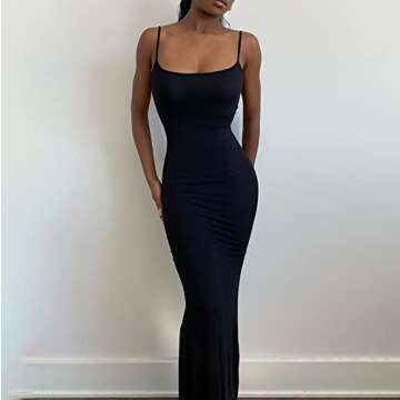 Women Spaghetti Strap Maxi Dress - Elegance & Comfort