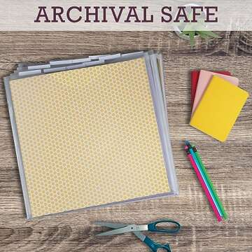 Samsill Scrapbook Organizer Folders 12x12, 12 Pack