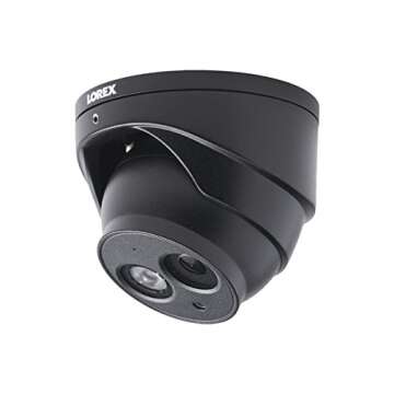 Lorex 8MP 4K IP Audio Turret/Dome Camera LNE8950A, 200ft IR Night Vision, Color Night Vision, Indoor/Outdoor