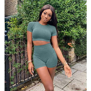 OYES OYS Dark Green Yoga Set for Women Workout Comfort