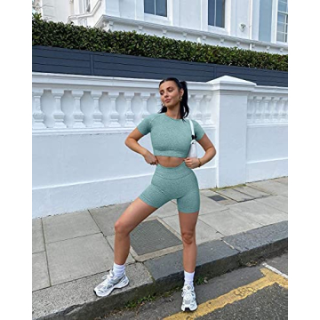 OYES OYS Dark Green Yoga Set for Women Workout Comfort