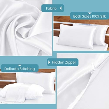 Mommesilk Mulberry Silk Pillowcase for Sensitive Skin