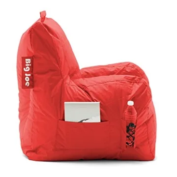 Big Joe Dorm Bean Bag Chair - Vibrant Red Comfort