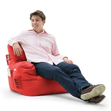 Big Joe Dorm Bean Bag Chair - Vibrant Red Comfort