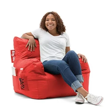 Big Joe Dorm Bean Bag Chair - Vibrant Red Comfort