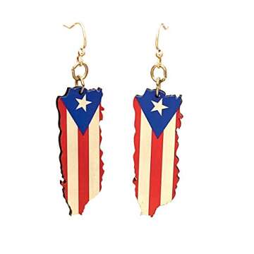 Puerto Rican Flag Earrings
