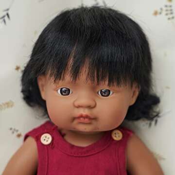 Miniland Doll 15'' Hispanic Girl (Box) - Made in Spain, Anatomically Correct, Quality, Inclusion