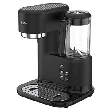 Mr. Coffee 3-in-1 Single-Serve Iced and Hot Coffee/Tea Maker with Blender with Reusable Filter, Scoo...