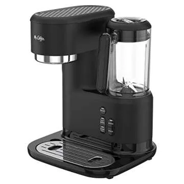 Mr. Coffee 3-in-1 Single-Serve Iced and Hot Coffee/Tea Maker with Blender with Reusable Filter, Scoo...