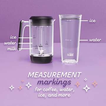 Mr. Coffee 3-in-1 Single-Serve Iced and Hot Coffee/Tea Maker with Blender with Reusable Filter, Scoop, Recipe Book, 2 Tumblers, Lids and Straws, Black
