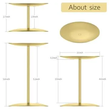 Elegant Gold Candle Holders for Pillar & LED Candles
