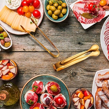 Gejoy 12 Mini Tongs for Perfect Serving Needs