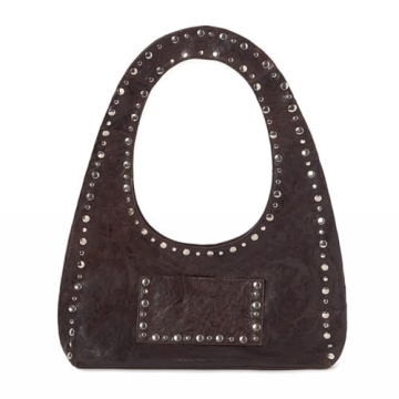 Stylish Studded Y2K Shoulder Bag for Women - Vegan Leather Fashion