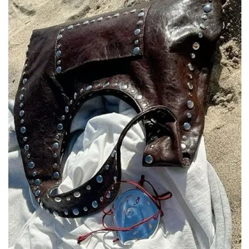 Trendy Studded Y2K Shoulder Bag for Women - Vegan Leather