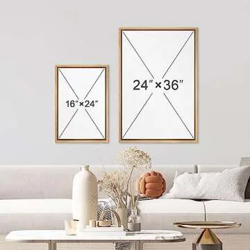 wall26 Framed Canvas Print Wall Art Set William Morris Flower Pattern Tapestries Nature Floral Illustrations Fine Art Decorative Botanical Rustic for Living Room, Bedroom, Office - 16"x24"x3 Natural