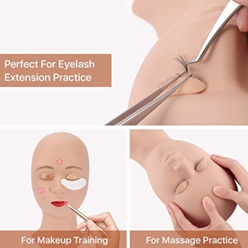 Pretty Memory Lash Mannequin Head for Beauty Training