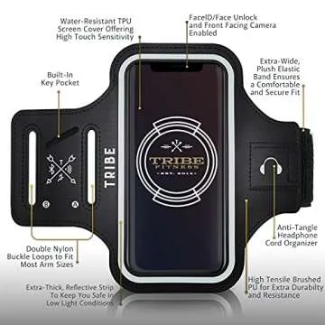 TRIBE Water Resistant Phone Armband for Active Lifestyles