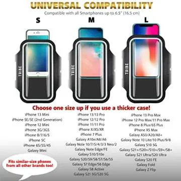 TRIBE Water Resistant Phone Armband for Active Lifestyles