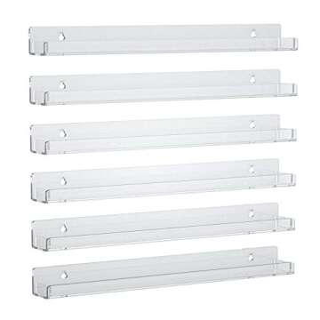 NIUBEE 24'' Nail Polish Wall Rack - Anti-slip Organizer