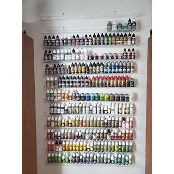 NIUBEE 24'' Nail Polish Wall Rack - Anti-slip Organizer