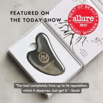 Mount Lai Stainless Steel Gua Sha Facial Tools, Facial Sculptor Skin Care Guasha Tool for Face and B...