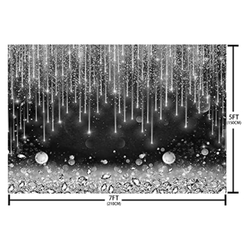 AIBIIN Glitter Backdrop for Events and Photography