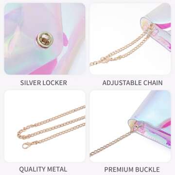 Vorspack Shiny Transparent Jelly Purse for Women