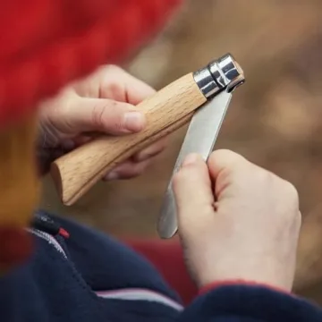 Opinel My First No.7 Box Set with Sheath - Stainless Steel Children’s Folding Pocket Knife with Safety Rounded Tip