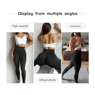 JGS1996 Butt Lifting Leggings for Women Seamless Yoga Pants