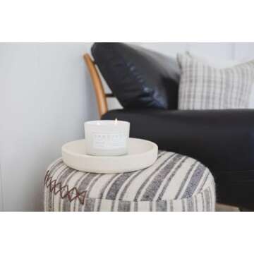 Sand + Fog Scented Candle - Tropical Citrus - Additional Scents and Sizes – 100% Cotton Lead-Free Wick - Luxury Air Freshening Jar Candles - Perfect Home Decor – 12 oz