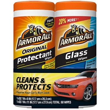 Armor All Car Cleaning Wipes - Protectant and Glass Wipes 30 Count